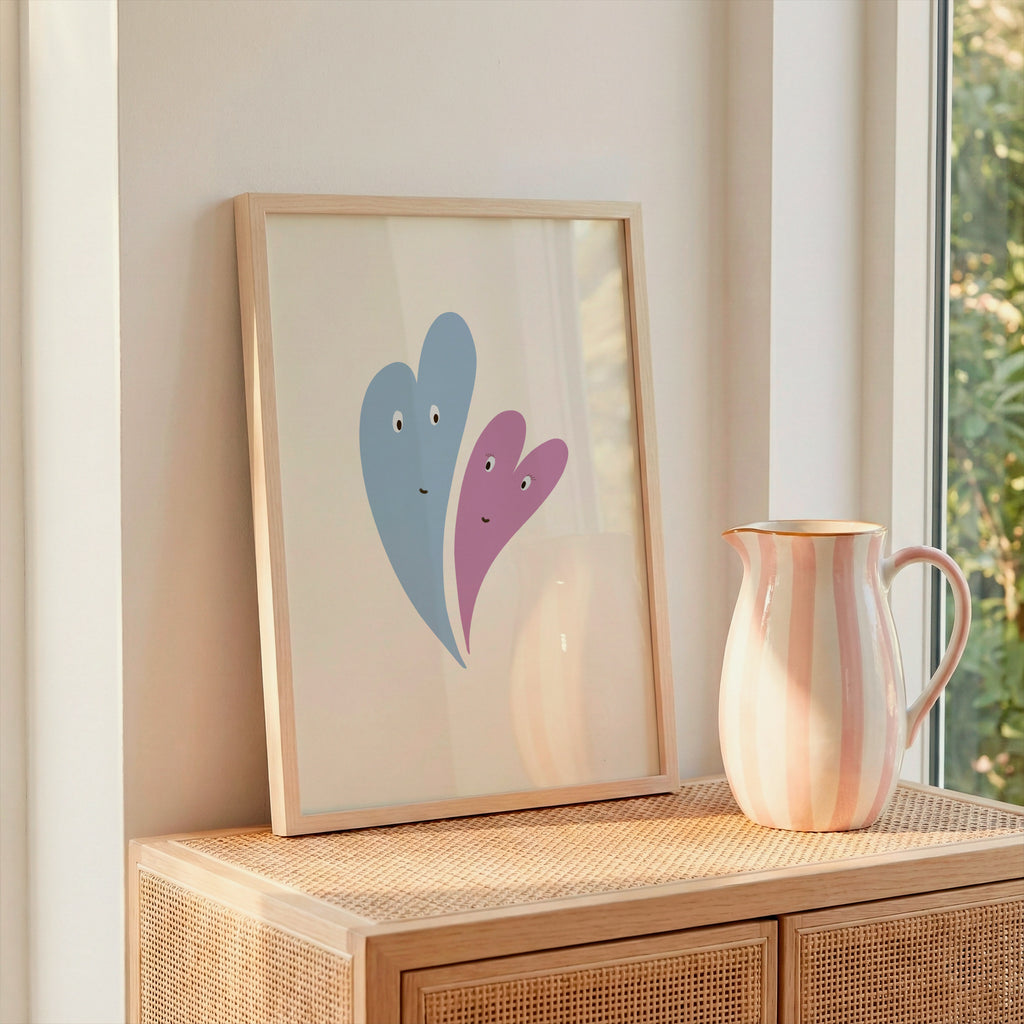 Two Hearts Print