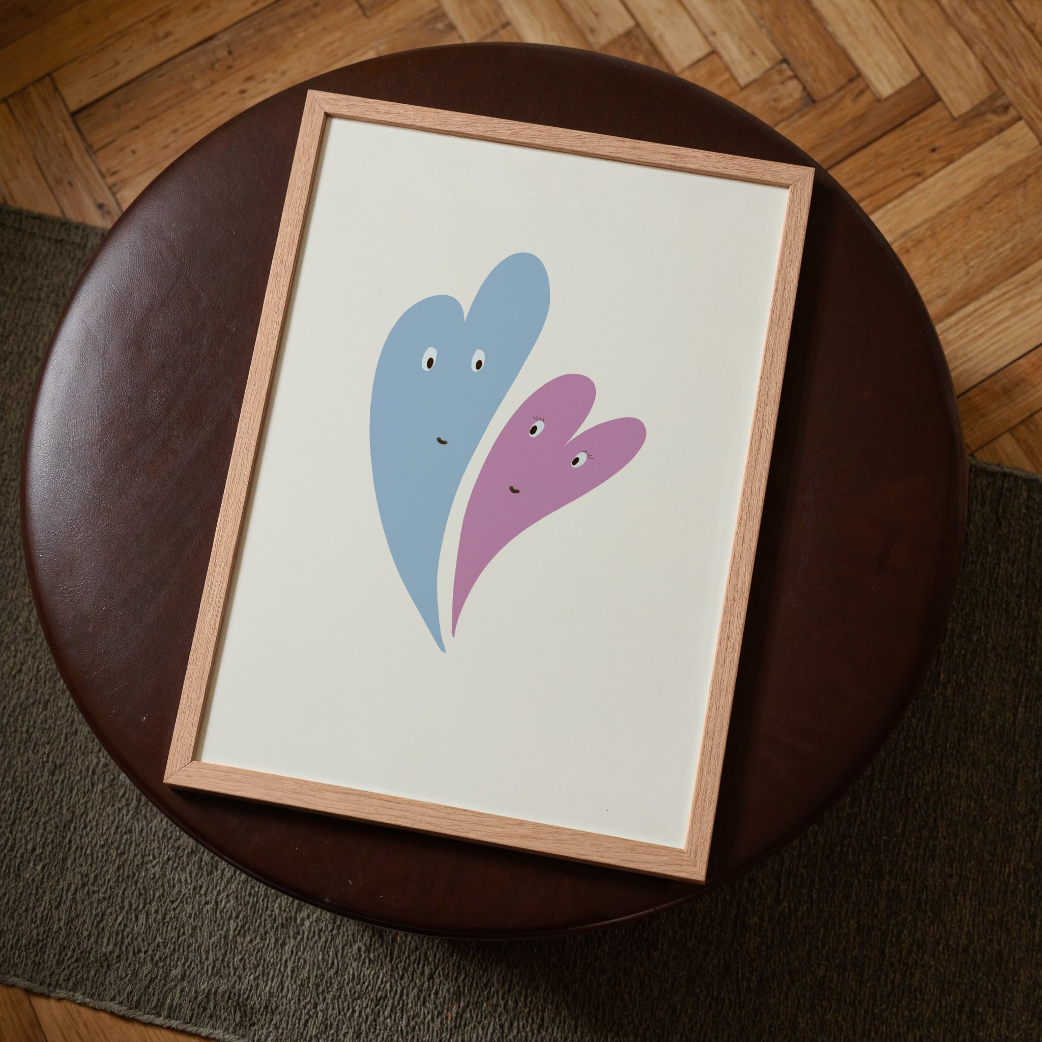 Two Hearts Print